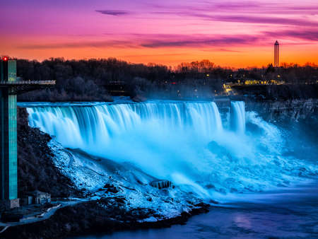 Niagara Falls at Sunset