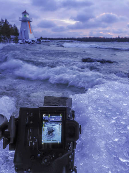 Camera in ice