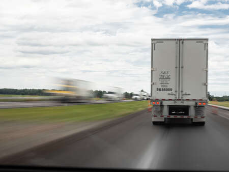 Trucks on Road