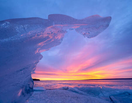 Colored Sky with Ice