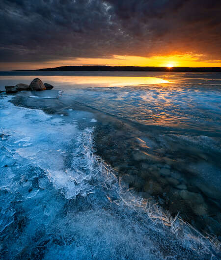 Icy Sunset