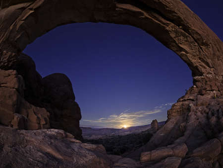 Moonlit arch