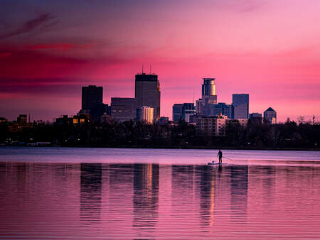 Pink City Sunset