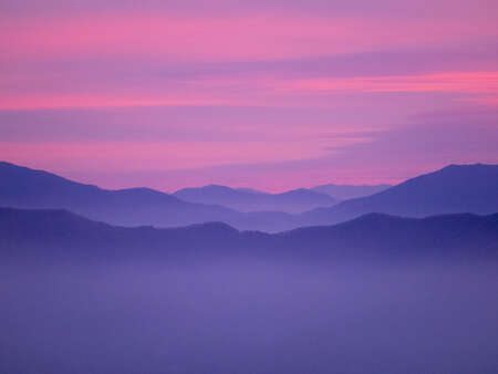Pink Mountain Layers