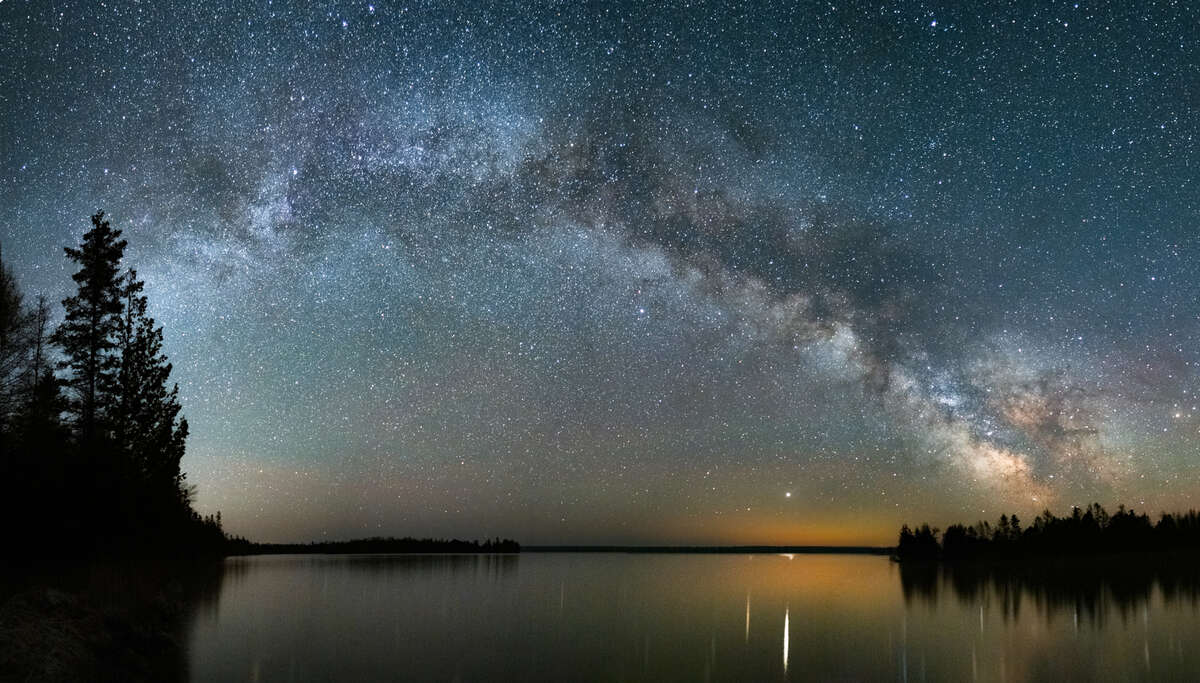 Milky Way Over Lake