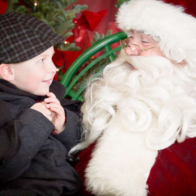 Boy and Santa