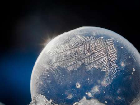 Frost on a bubble