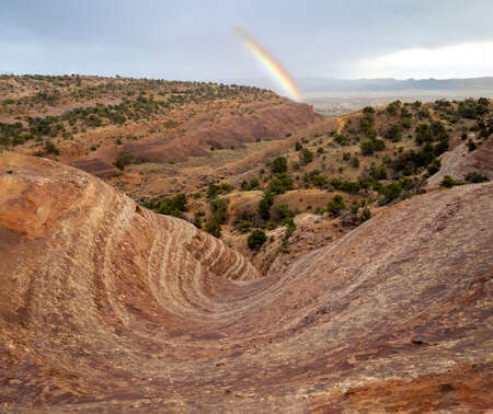 Rainbow And Southwest Scenery