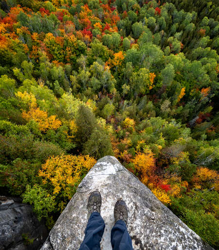 Feet on Cliff