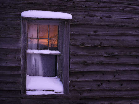 Window with Snow