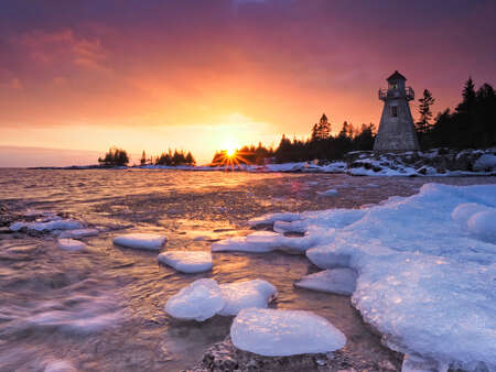 Icy Lighthouse