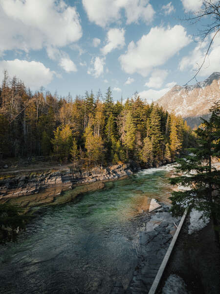 River through the Mountains